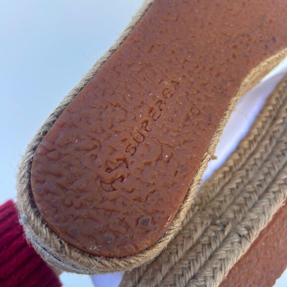 Superga 2790 Donna Rope White Platform Espadrilles Sneakers Shoes 9.5 Box - Picture 10 of 11